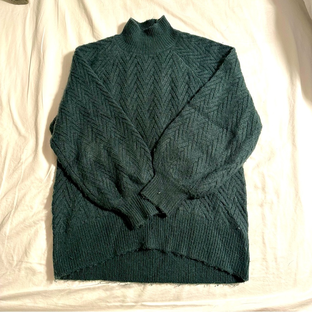 Abercrombie Women’s XL Soft Green mock neck sweater